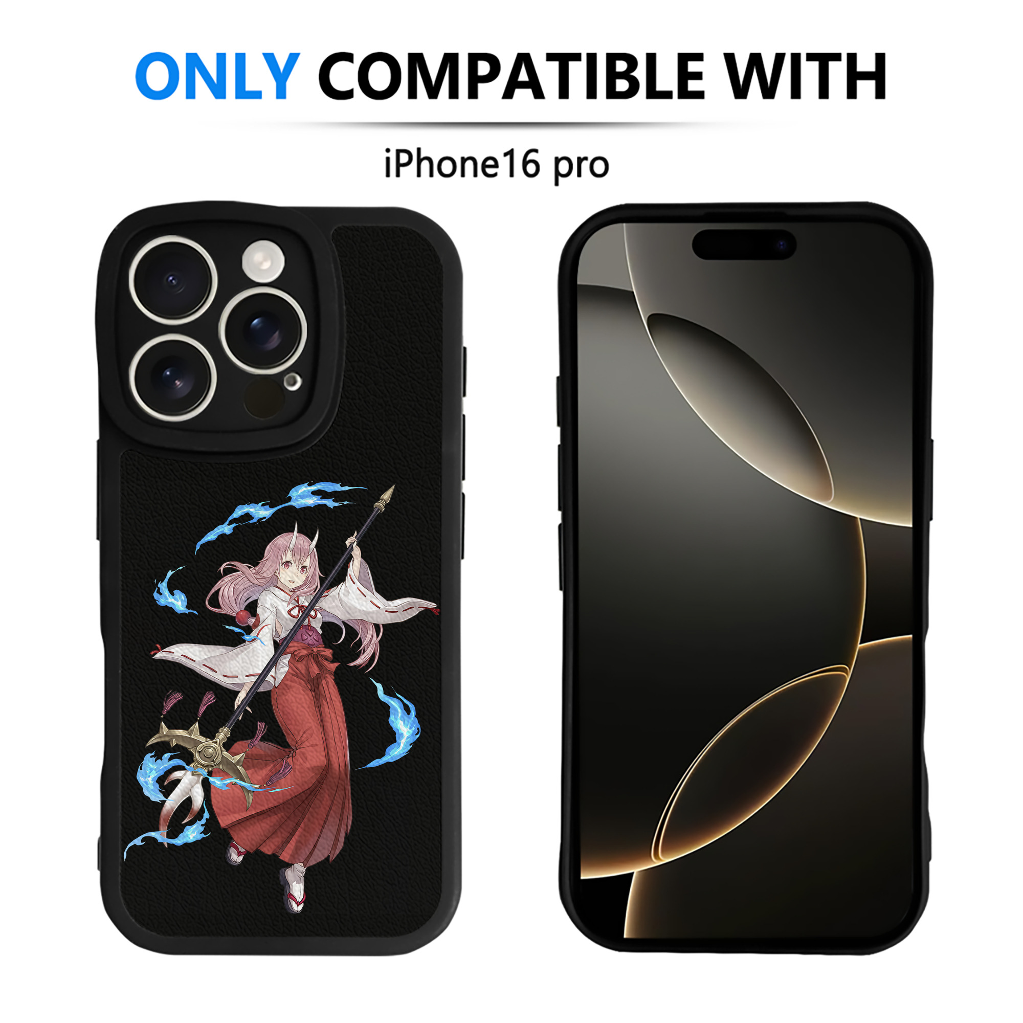 （画像用） 転スラ Regarding Reincarnated to Slime 【iPhone 16シリーズ対応】シリコンスマホケース（レザー調） 材質：シリコン